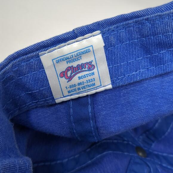 Cheers Boston Est. 1895 Slideback Baseball Cap Blue One Size Embroidered 6 Panel - Picture 9 of 9